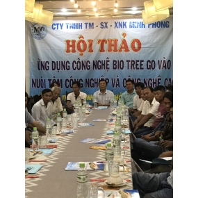 Hội thảo ỨNG DỤNG CÔNG NGHỆ BIO TREE GO VÀO NUÔI TÔM  CÔNG NGHIỆP VÀ CÔNG NGHỆ CAO 