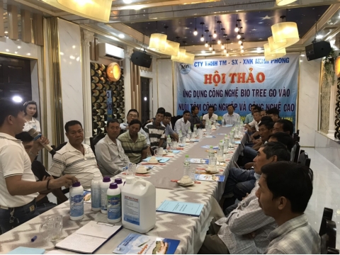 Hội thảo ỨNG DỤNG CÔNG NGHỆ BIO TREE GO VÀO NUÔI TÔM  CÔNG NGHIỆP VÀ CÔNG NGHỆ CAO 