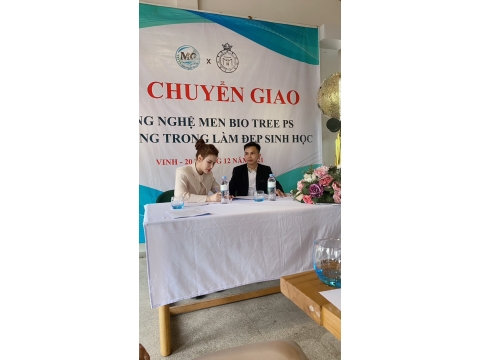 Lễ chuyển giao công nghệ Men BIO TREE  PS ứng dụng trong làm đẹp sinh học